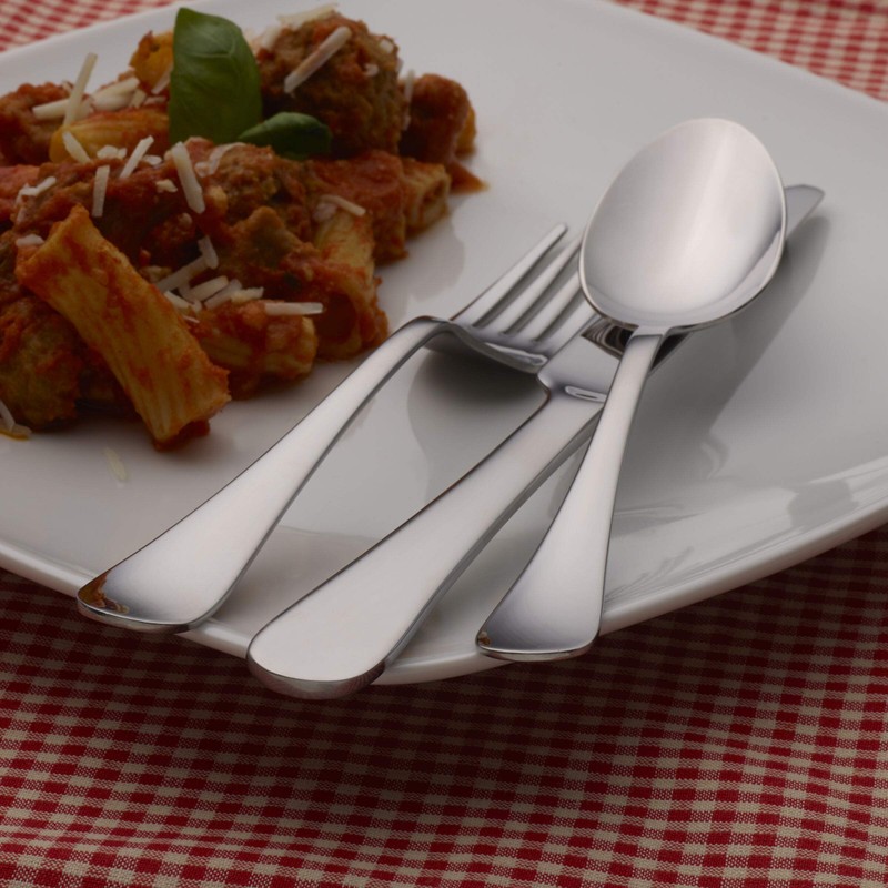 Gourmet Basics By Mikasa Symmetry 20-Piece 18/0 Stainless Steel Flatware