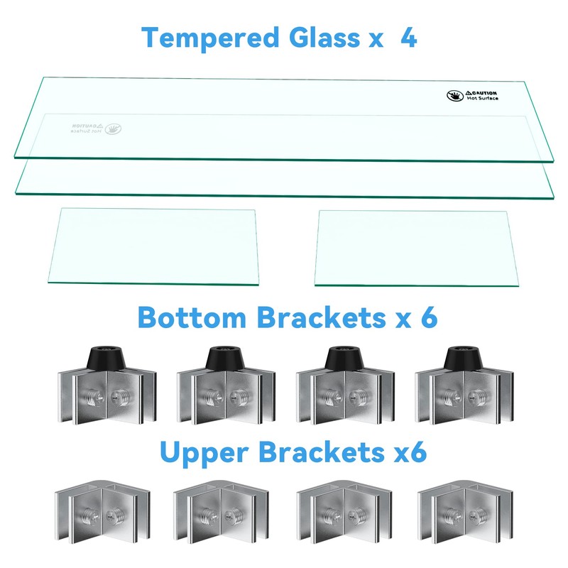 Skyflame Linear Fire Pit Wind Guard – 40.5" x 12.5"
