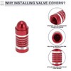 RATCHROLL 4 Pcs Tire Valve Stem Caps Decorative 7x27mm Tyre