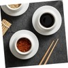 Ciieeo 3pcs Sauce Dishes Versatile Saucer for Dipping Condiments and