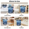 Winter Snowflakes Large Clothes Hamper Bag - Laundry Basket with