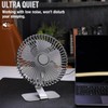 SLENPET 6 inch USB Desk Fan, Adjustable Tilt, 4 Speeds,