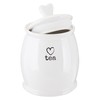 Premier Housewares Charm Tea Canister - White