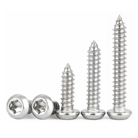 HAISHANG 50 Pcs Stainless Steel Screws M3x20mm, Torx Pan Head Self Tapping Security Anti-theft Round Head Sheet Metal Fasteners Self Drilling Screws