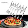 Folding Stainless Steel Pizza Roller Cutter Wheel Pastry Crimper Kitchen