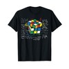 Cube Magic with Maths Equations | Retro Nerdy Rubik T-Shirt