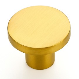 Ravinte Pack of 15 Cupboard Knobs, Gold Knobs for Cupboards, 30 mm, Kitchen Knobs, Furniture Knobs, Drawer Cabinet Door Knobs