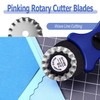 Mesee 5Pcs Pinking Rotary Cutter Blades 28mm Wave Rotary Blade
