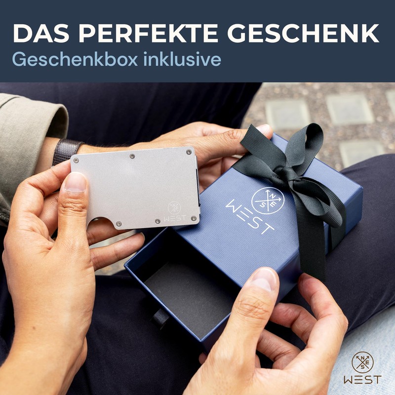 WEST Metal Wallet, silver, Casual