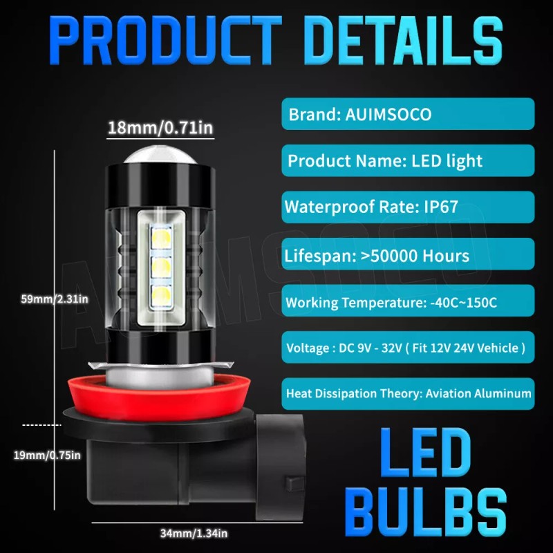 AUIMSOCO For Dodge Ram 1500 2500 3500 2019-2024 AUIMSOCO LED