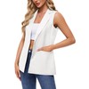 MINTLIMIT Women Blazer Sleeveless Vest Solid Jacket Waistcoat Button Down