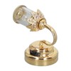 1:12 Scale Dollhouse Lamp Golden Metal Transparent Lampshade Miniature Dollhouse