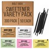 (300 total, 50 each) Bolt Box Sugar & Sugar Substitute