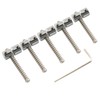 Musiclily Pro 18mm Steel Bass Bridge Saddles for 5-String Precision