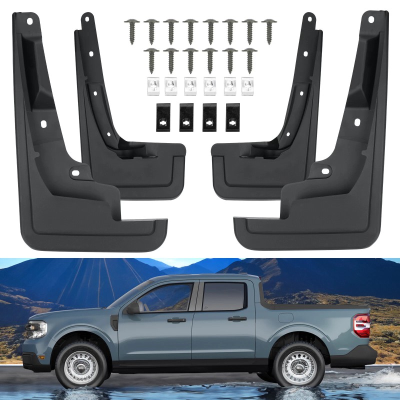 VEHITO 4Front &Rear Molded Mud Flaps Splash Guards 22 Ford
