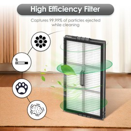 (6 Pack) Saros 10R Replacement HEPA Filters Compatible With Roborock Saros 10R Robot Vacuum Cleaner, Filters Accessories Kit, Filter Kit, HEPA Filter Accessories, Vacuum Filters