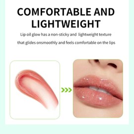 LGSZGDCN Tuliamore Fruits Lip Oil Set, 2 Piece Collection, Colorful Tinted Lip Gloss Gift Box (2 PCS #A, 1)