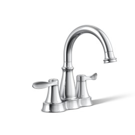 Kohler 27378-4-CP Bellera® Centerset Bathroom Sink Faucet, 1.2 gpm, Polished Chrome