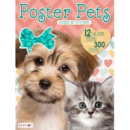 Bendon 44083 Poster Pets Sticker Activity Book, Multicolored