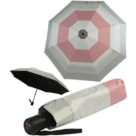 Knirps A.200 Medium Duomatic Folding Umbrella with UV and Heat Protection – Popy Pink