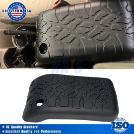NAIS PARTS Black Central Armrest Box Pad Cover Accessories For Jeep Wrangler TJ 1997-2006