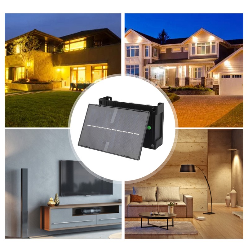 Solar Outdoor Lights Waterproof 6 LED Bulbs Ambient Outdoor Wall