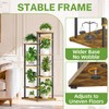 iDavosic.ly 6 Tier Wooden Plant Stand Indoor, 49 Inch Tall,