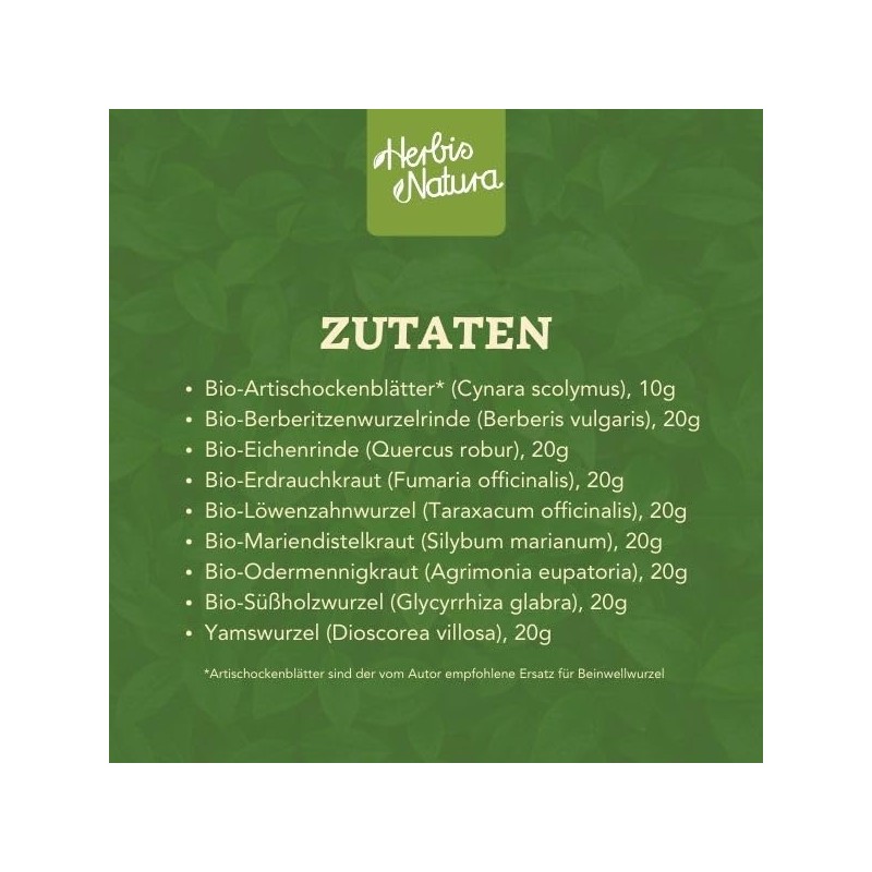 Herbis Natura Tea Blend "Liver", Loose Tea, Herbal Blend of