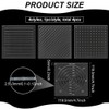 BENECREAT 4pcs Acrylic Sashiko Stencil Sashiko Template 12x12cm Point Line