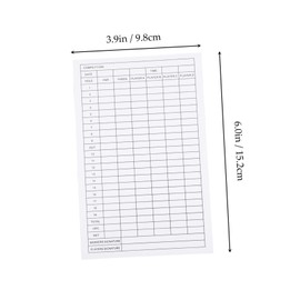 Kisangel 12pcs Competition Scorecards Golf Scorecard Record Cards Score for Golfing