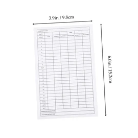 Kisangel 12pcs Competition Scorecards Golf Scorecard Record Cards Score for Golfing