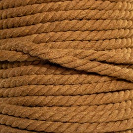West Coast Paracord Twisted 3 Strand Natural Cotton Rope Artisan Cord – 1/4, 1/2, 5/8, 3/4 and 1 Inch Diameters – 10, 25, 50, 100 Feet