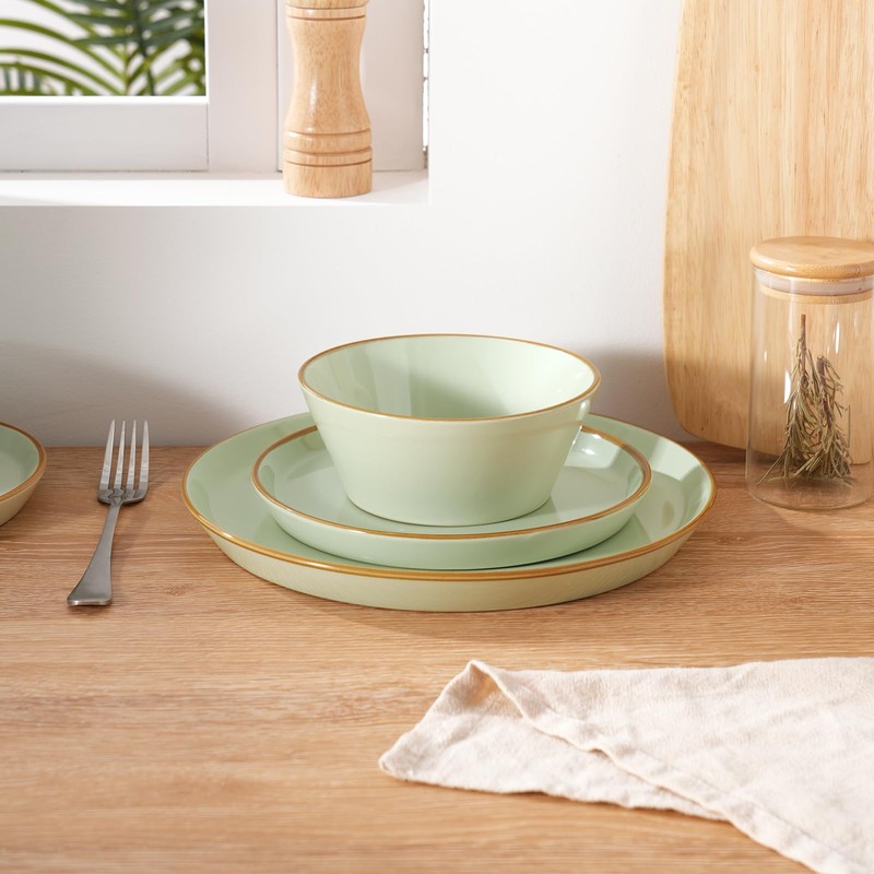 Famiware Saturn Dinnerware Sets, 12 Piece Dish Set, Plates and