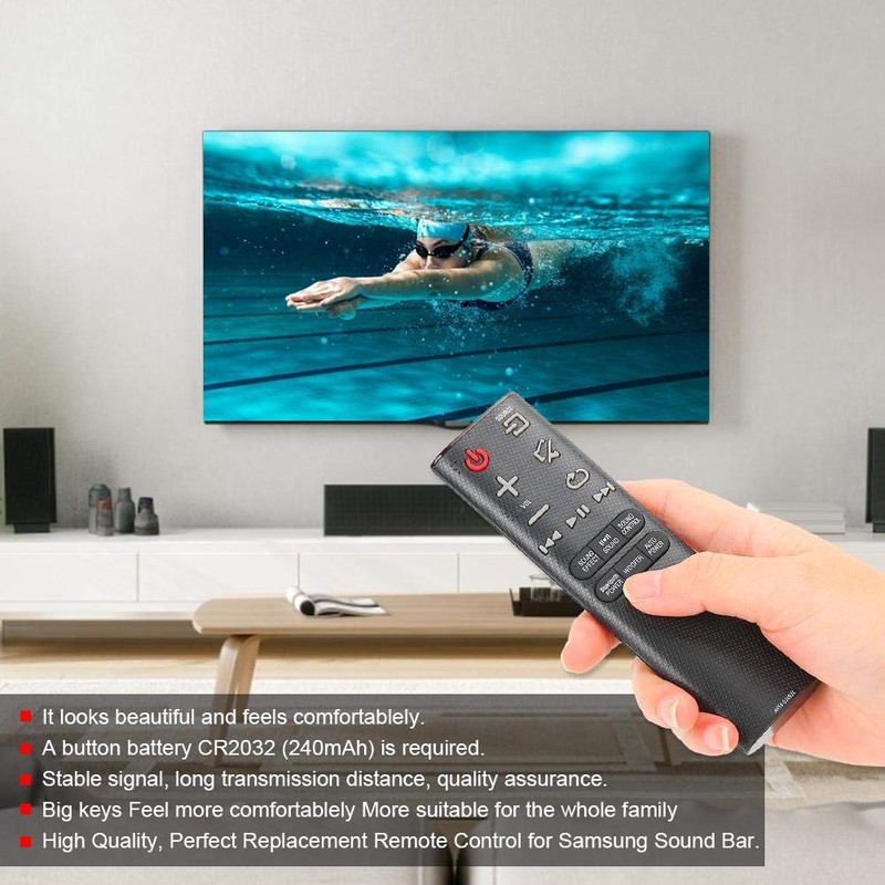Annadue TV Remote Control for Black Bluetooth Audio Soundbar Remote