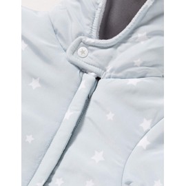 Blue Seven Unisex Baby Newborn Outdoor Hooded Jumpsuit, 920 fog orig