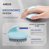 AIRSEE Hair Scrubber for Scalp, Soft Silicone Bristles Growth Blue