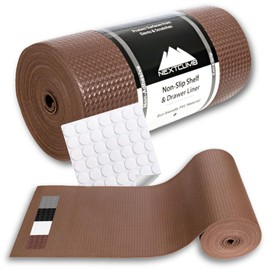 Shelf Liner, Drawer Liner & Kitchen Cabinet Liner – Thick, Waterproof Rubber – Non-Adhesive for Fridge, Closet, Pantry, Bathroom, Toolbox