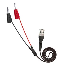 Universal Oscilloscope Probe with Accessories Kit 100MHz Oscilloscope Clip Probes with BNC to Minigrabber Test Lead Kit (Black+red 1pcs)