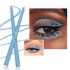 Wavuketu Blue Eyeliner Waterproof Blue Eyeliner Pencil Retractable blue Gel