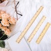 3 Pack Wooden Ruler 12 inch 8 inch and 6