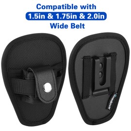 Handcuff Case Holster, Open Top Quick Release Cuff Case, Fits Hinged Handcuffs & Chains Handcuffs, Law Enforcement Military Standard Cuff Pouch for Duty Belt with Secure Snap & Clip Black-1 pcs