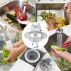 RAFIYU Pack of 2 Stainless Steel Sink Strainer with Handle,