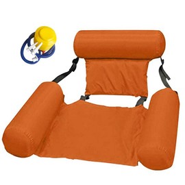 Inflatable Floating Row Backrest Inflatable Floating Bed Durable Portable Water Recreation Lounge Chair