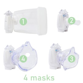 FOXTOES Pet Nebulizer with Pet Mask for Cats and Dogs (Medium-Size)