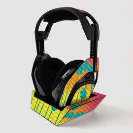 MightySkins Carbon Fiber Skin For ASTRO Gaming A50 Wireless Headphones + Base Station - Sherbet Palms | Protective, Durable Textured Carbon Fiber Finish | Easy To Apply | Made in the USA