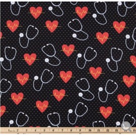 Nurse, Stethoscope, First Responder,Table Runner, Dresser Scarf, HandMade, Decoration, Birthday Party, Baby Shower, Wedding, 12W x 40L