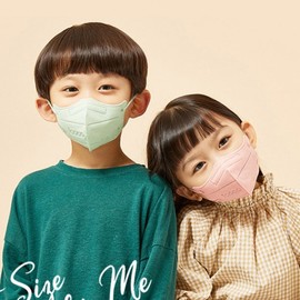 Inventory Clearance iCOCO KF94 Duckbill Kids' Mask - L Size, 7 Colors Kids' - L/Lemon 25ea