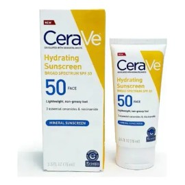 Cerave Hydrating Mineral Sunscreen Spf 50 Face 75ml
