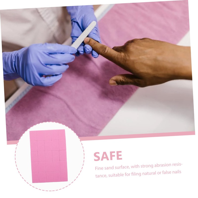 OHPHCALL 50pcs Nail Buffer Block Nail Sponge Files for Gel