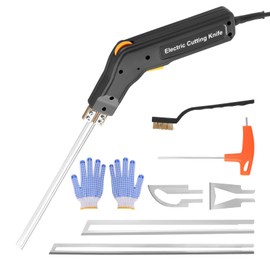 MINENICE 300 W Electric Styrofoam Cutter, Hot Cutter for Ropes (0-600 ℃) Temperature Adjustable, Styrocutter with 4 Blades for EPS, EPP, KT Board, EVA, PU, Rope Fabric, Foam